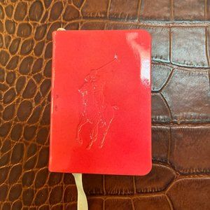 Ralph Lauren Pink Pony Patent Leather Mini Notebook